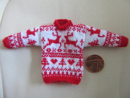 1:12th scale reindeer sweater