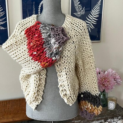 Scrappy Sleeve Cardi