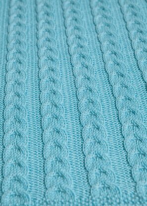 Cable Knit Baby Blanket