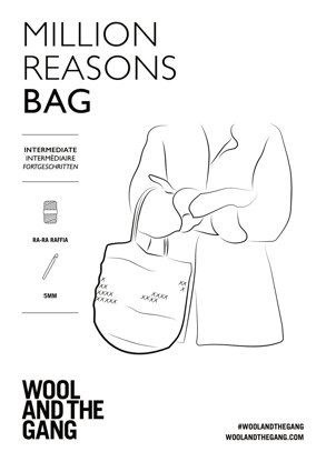 Million Reasons Bag in Wool and the Gang Ra-Ra Raffia - Downloadable PDF