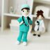 Amigurumi doll, crochet doctor, amigurumi doctor doll, doctor doll, doll clothes crochet pattern, Doctors