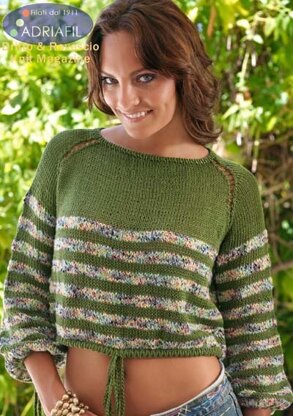 Sumatra Jumper in Adriafil Memphis & New York - Downloadable PDF