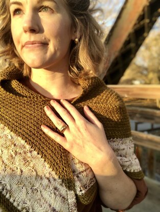 Golden Sparrow Shawl