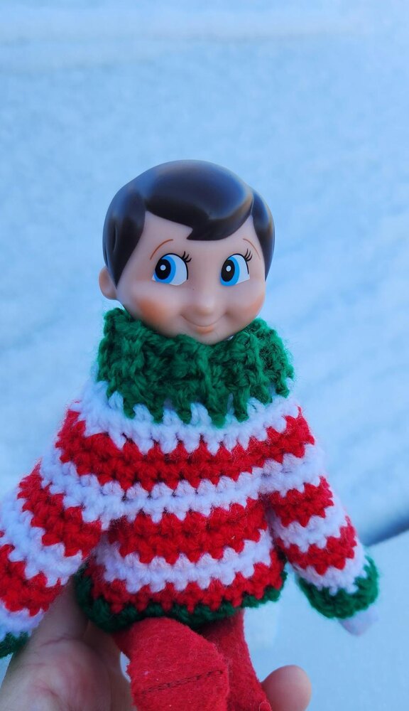 Elf on the shelf sweater clearance