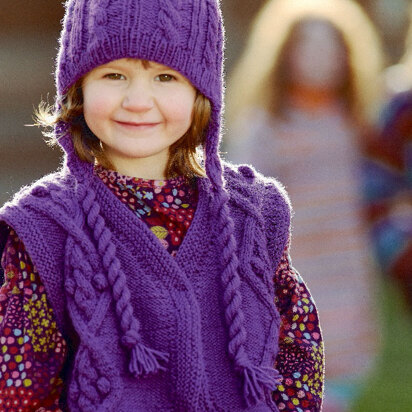 Child‘s Vest with Hat in Schachenmayr Bravo - 7141 - Downloadable PDF