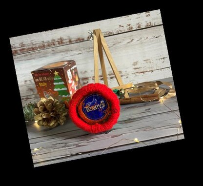 Elf Hat Chocolate Orange Cover Knitting Pattern