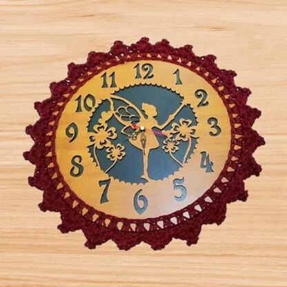 Crochet clock