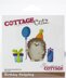 CottageCutz Dies - Birthday Hedgehog, 3.3"X2.8"