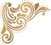 Artdeco Creations Couture Creations Gentlemans Emporium Mini Hotfoil Stamp - Acanthus Corner 2.3"X2"