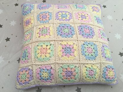 Pastel cotton cushion cover