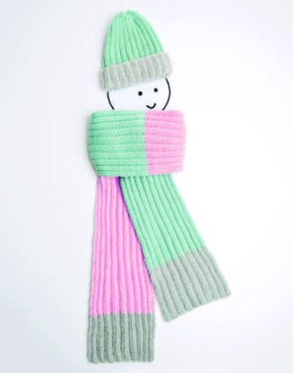 Rico Ladies Scarf and Hat Knitting Pattern in Essentials Soft