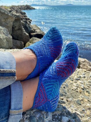 Slippers "Terlichki" (tunisian crochet)