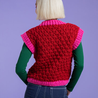 Living Your Best Vest - Free Tank Top Knitting Pattern for Women in  Paintbox Yarns Wool Blend Super Chunky