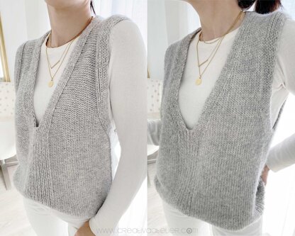 S-M-L-XL - DUO Reversible Knit Vest