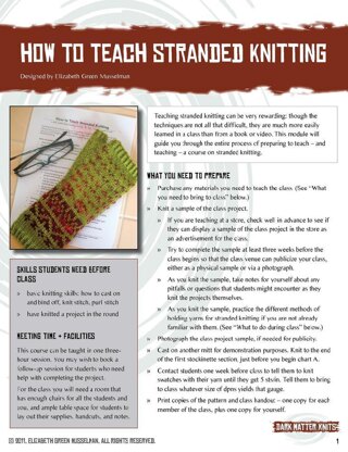 How to Teach Stranded Knitting