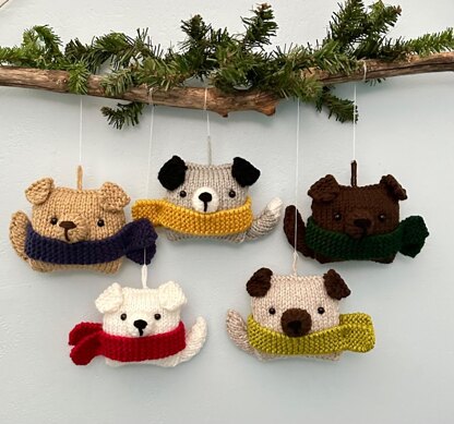 Puppy Christmas Ornament Knit Pattern