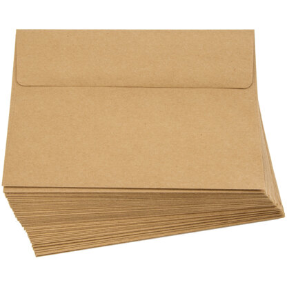 Darice Heavyweight A7 Envelopes (5.25"X7.25") 50/Pkg - Kraft