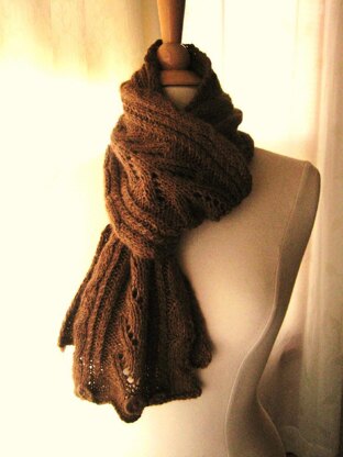Lace, Cable, Scarf and Cowl all in one