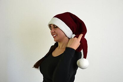 Long Christmas Hat Crochet Pattern