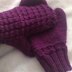 Warm waffle stitch Mittens