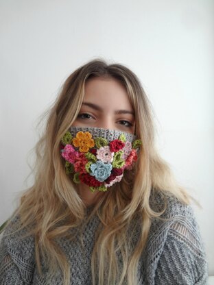 Boho Flower Mask