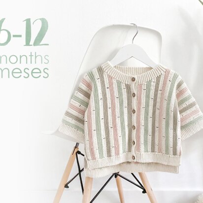 6-12 months - STRIPY Crochet Jacket Pattern