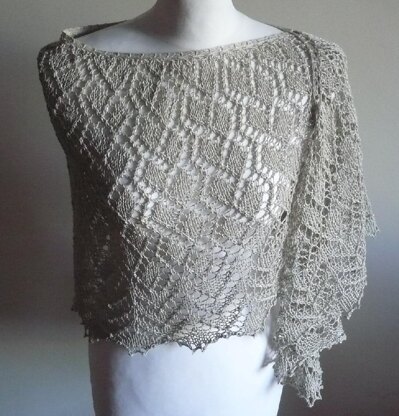 Silver Touch Lace Shawl
