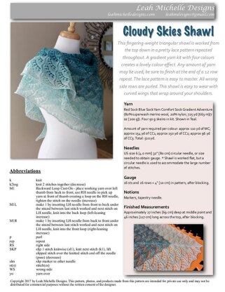 Cloudy Skies Shawl