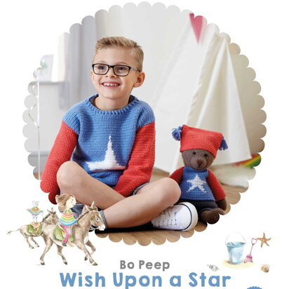 Wish Upon a Star Jumper & Hat in West Yorkshire Spinners Bo Peep Luxury Baby DK - Downloadable PDF