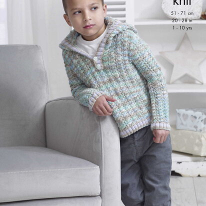 Sweater & Waistcoat in King Cole DK - 5107pdf - Downloadable PDF