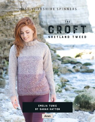 Emelia Tunic in West Yorkshire Spinners The Croft Shetland Tweed - DBP0057 - Downloadable PDF