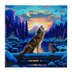 Crystal Art Howling Wolves, 30x30cm Diamond Painting Kit