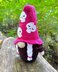 Witch with skulls on Halloween