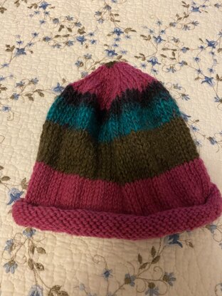 striped cap