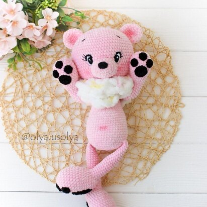 Polar Bear LoLo + Scarf pattern (PDF + 6 videos)