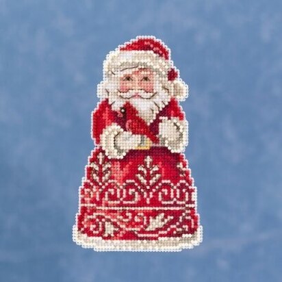 Mill Hill JimShore Pint Size Christmas - Santa With Cardinal - 3inx5in