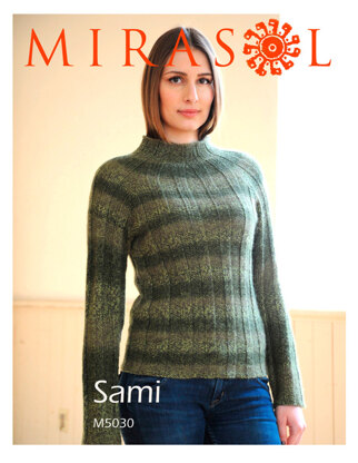 Green Heron Unisex Rib Pullover in Mirasol Sami - 5030