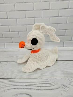 Zero Ghost Dog amigurumi Crochet pattern by Vitastoys | LoveCrafts