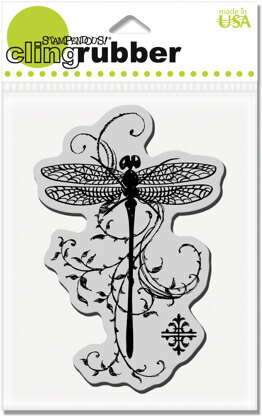 Stampendous Cling Stamp - Dragonfly Vine