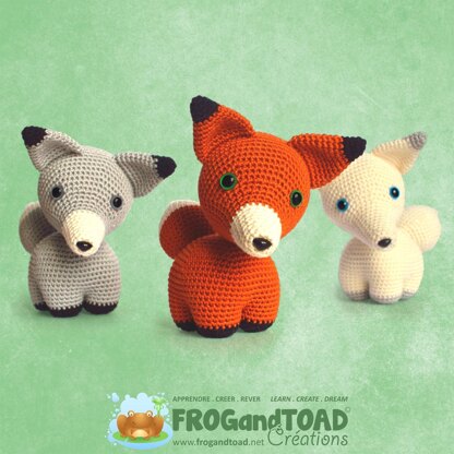 Fox Renard - Amigurumi Crochet - FROGandTOAD Créations
