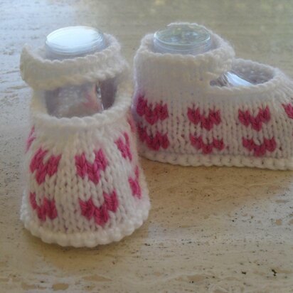 Baby  Girl Tiny Hearts Shoe