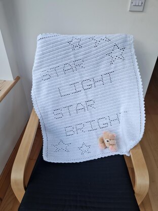 Star Light Star Bright Filet Blanket