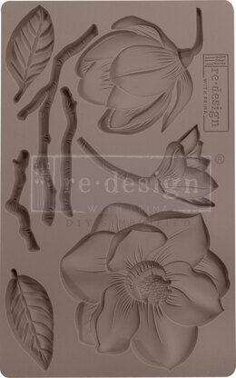 Prima Marketing Re-Design Mould 5"X8"X8mm - Winter Blooms