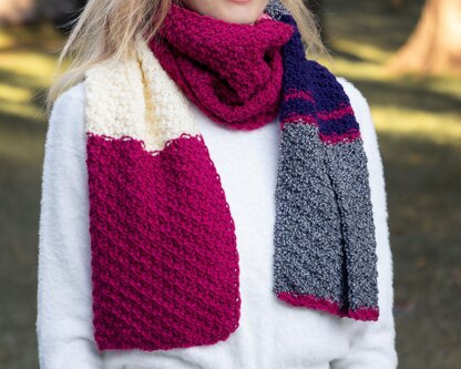 Knitting Pattern Winter Mixed Wool Long Scarf