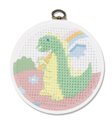 DMC The Dragon Cross Stitch Kit (with 5in plastic hoop) - 5in