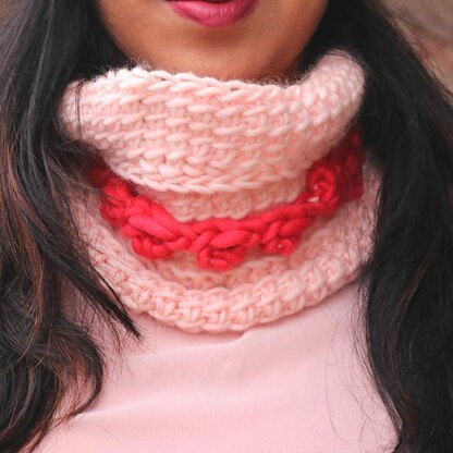 Tunisian Bobblelicious Cowl