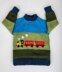 Steam train sweater and hat