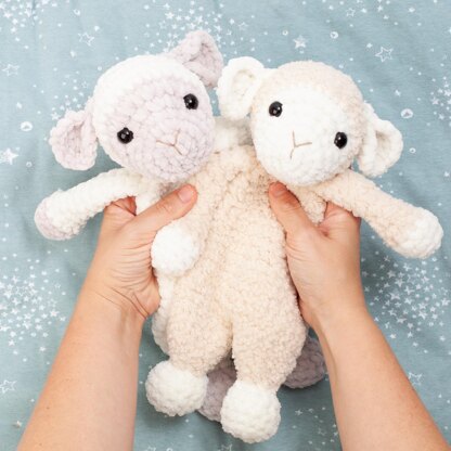 Sheep lovey, amigurumi snuggler