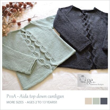 Aida top-down cardigan - P111A