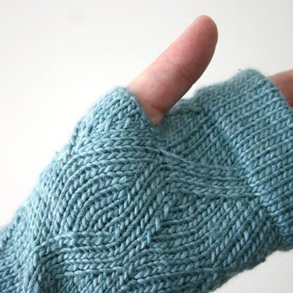 Cuffed ZigZag Fingerless Mitts